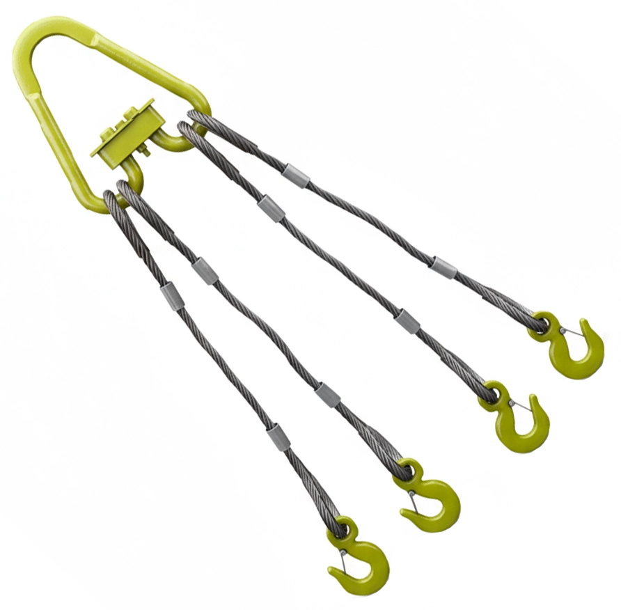 Строп канатный четырехветвевой 4СК-8т 4.5м (опрессовка)